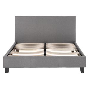 Bed with gray fabric Hm553,11 for mattress 150x200cm