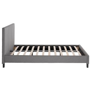 Bed with gray fabric Hm553,11 for mattress 150x200cm