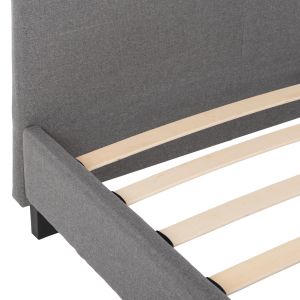 Bed with gray fabric Hm553,11 for mattress 150x200cm