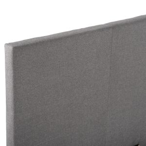 Bed with gray fabric Hm553,11 for mattress 150x200cm