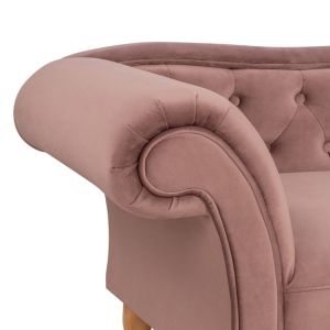 Niovi Chesterfield chaise longue rose ash Hm3008.05