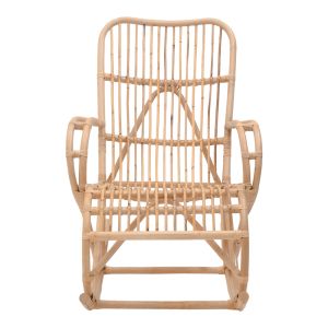 Rocking chair Cormeny natural color rattan Pe 108x71x103cm