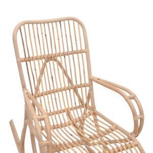 Rocking chair Cormeny natural color rattan Pe 108x71x103cm