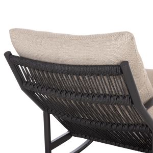 Rocking chair Oblivion Sm6437.02 beige aluminum with cushion 79x133x80cm.