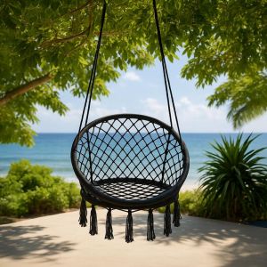 Swing-hammock Nala black 80x80x125cm