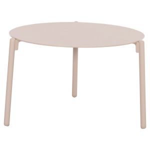 Table Alberta Sm6357 aluminum in cream color 62.5x62.5x38cm.