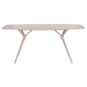 Antoine Table Sm6355 Cream Aluminum Top and Sintered Stone 180x90x75cm