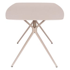 Antoine Table Sm6355 Cream Aluminum Top and Sintered Stone 180x90x75cm