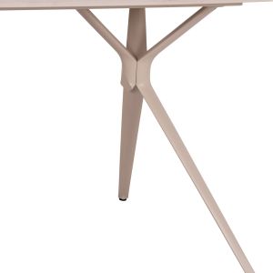 Antoine Table Sm6355 Cream Aluminum Top and Sintered Stone 180x90x75cm