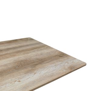 Aragne Sonoma Mdf table with black metal legs 160x90x75cm