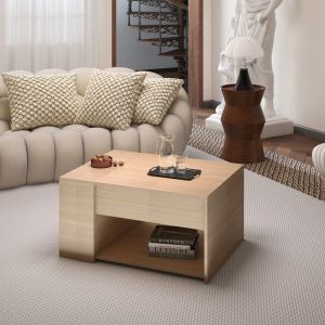 Маса Aravis с полиморфна повърхност в естествен нюанс 80x60x42см