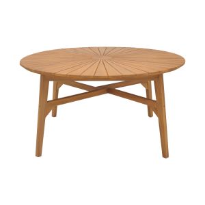 Colen teak table in natural shade D50x75cm