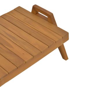 Маса Kally от тиково дърво в естествен нюанс 60x50x34 см