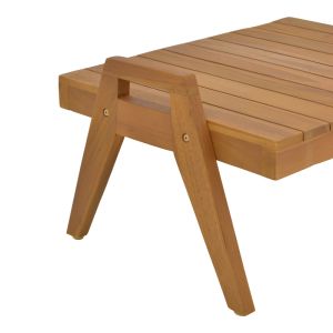 Маса Kally от тиково дърво в естествен нюанс 60x50x34 см