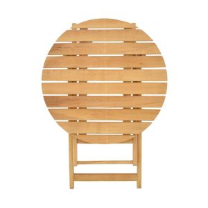 Маса Letna масив бук в естествен цвят D60x74.5см