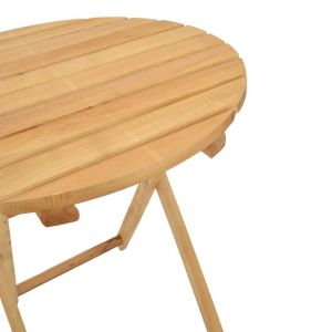 Маса Letna масив бук в естествен цвят D60x74.5см
