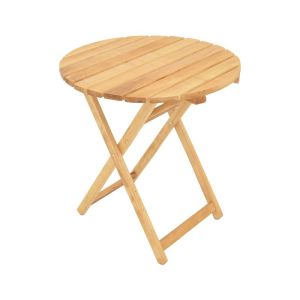 Маса Letna масив бук в естествен цвят D60x74.5см