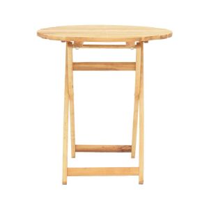 Маса Letna масив бук в естествен цвят D60x74.5см