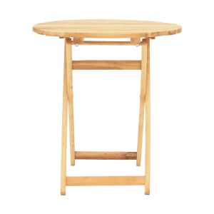 Table Letna solid beech in natural color D60x75cm