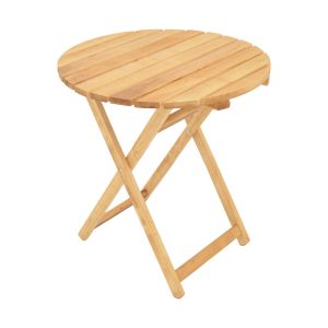 Table Letna solid beech in natural color D60x75cm