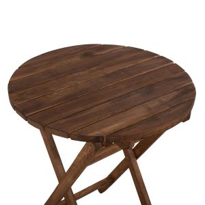 Table Limnos round 60cm solid walnut wood Hm5653,01
