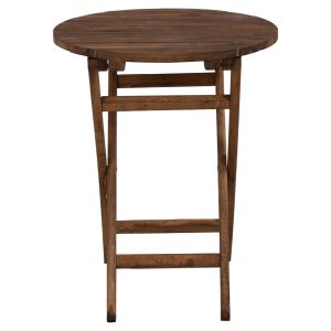 Table Limnos round 60cm solid walnut wood Hm5653,01