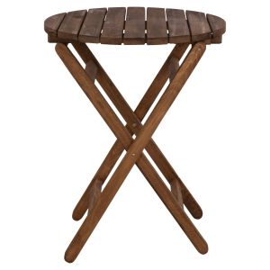 Table Limnos round 60cm solid walnut wood Hm5653,01