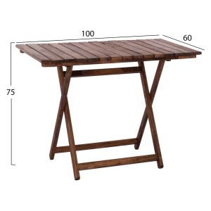 Limnos table made of solid beech Hm5652.01 101.5x63x75cm