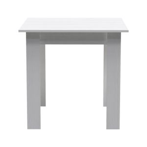 Table Manka I melamine in white color 80x80x77cm