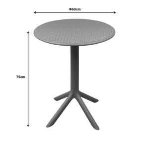 Маса Merkon Pp в нюанс антрацит D60x75см