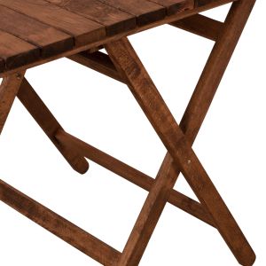 Table Naxos made of solid wood impregnated 120x80x75cm Hm5649,01