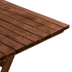 Table Naxos made of solid wood impregnated 120x80x75cm Hm5649,01