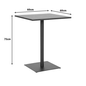 Маса Nerobian от Mdf в цвят Sonoma 60x60x75см