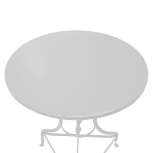 Noah table white metal D58x72cm