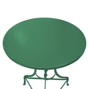 Noah table green metal D58x72cm