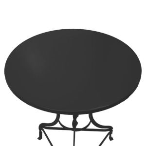 Noah table black metal D58x72cm