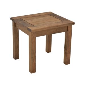 Retto table made of solid impregnated wood, walnut color 45x40x42cm
