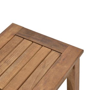 Retto table made of solid impregnated wood, walnut color 45x40x42cm