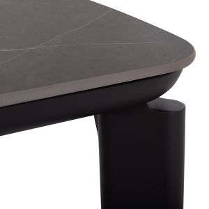 Table Sterlin Sm6356.02 dark gray aluminum sintered stone top 240x100x76y