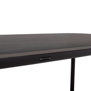 Table Sterlin Sm6356.02 dark gray aluminum sintered stone top 240x100x76y