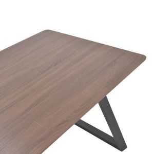 Маса Winor плот мдф орех-черни метални крака 160х90х75cm