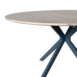 Маса Xuson плот Mdf натурал-черни метални крака D120x75cm