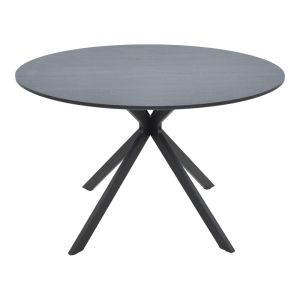 Маса Xuson тъмносив плот-черни метални крака D120x75см