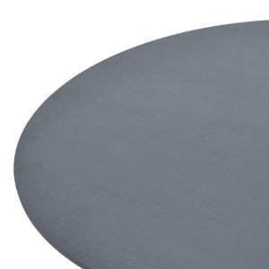 Маса Xuson тъмносив плот-черни метални крака D120x75см