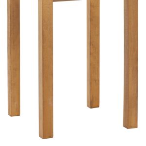 Zolenio table with solid beech legs, walnut color MDF top 60x60x76cm