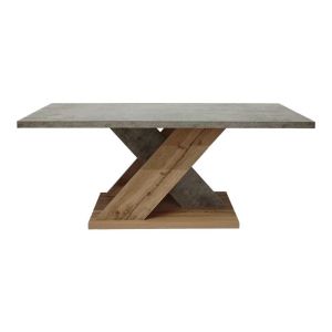 Маса за кафе Solange Sonoma-сив цвят 110x55x47.5см