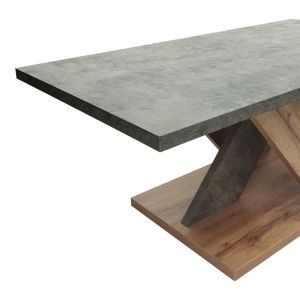Маса за кафе Solange Sonoma-сив цвят 110x55x47.5см