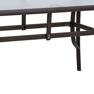 Маса металическа кафява 150x90χ72 Hm5145,02