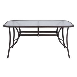 Маса металическа кафява 150x90χ72 Hm5145,02