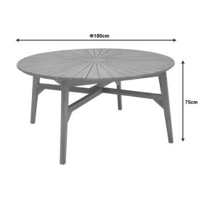 Маса от тиково дърво Colen в естествен нюанс �180x75см